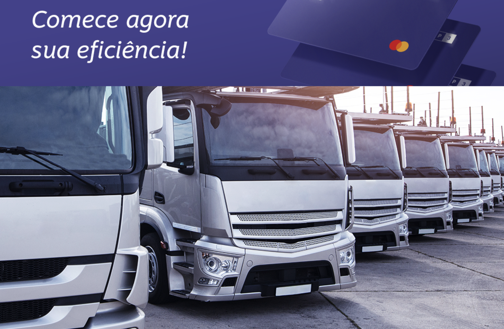 Frota de caminhões e cartões Portão 3